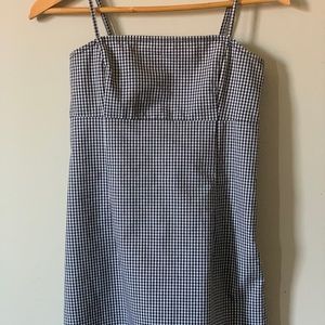 garage gingham cami dress